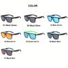 Polarized Sports Sun Glasses for Men  New Mirror Outdoor Fishing Shades Trendy Shield Brand Design Cycling Sunglasses