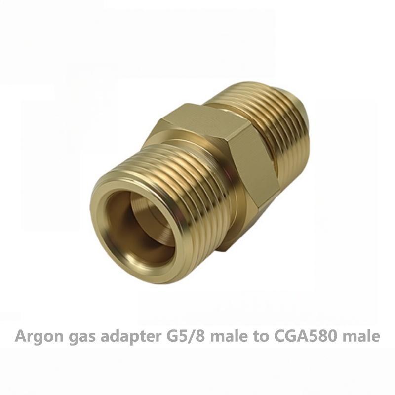 Адаптер CGA580 на FOR G5 для 8-цилиндрового двигателя, латунный соединитель газового редуктора для аргоновых фитингов, адаптеры, инструменты для обслуживания автомобиля