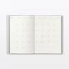 MUJI Понедельник Март Белый 76418801 Ежемесячный/Еженедельный Планировщик, Старт, 2026, B6, Серый,