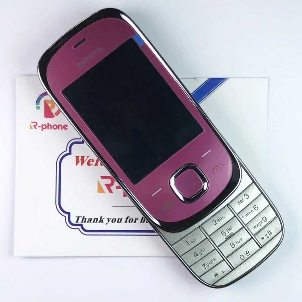 Восстановленный Nokia 7230 Оригинальный Слайдер Клавиатура 3G Bluetooth 3.2MP FM JAVA MP3 Мобильные Телефоны