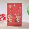 Festive Reindeer Acrylic Earrings For Women With Unique Geometric Style And Christmas Vibe