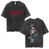 Washed Vintage Rock Band Gorillaz Graphic Tshirts Men Women CasualOversized Short Sleeve T Shirts Mens Retro Gothic Streetwear
