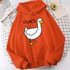 Cute Cartoon Duck Pattern Printed Hoodie Women Casual Fashion Hoodies Women Y2k Pullover Sweatshirt Oversized Unisex Clothes