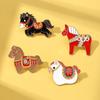 Horse Zodiac Jewelry 2026, Enamel Pony Brooch for Men/Women, Gift Items, Backpack Ornament, Coat Accessories