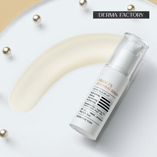 DERMA FACTORY Веганская сертифицированная обновляющая сыворотка с NMN 1% 30 мл