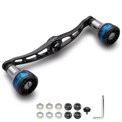 Рукоятка катушки HEIGHTEN Авиационный алюминий Shimano Daiwa Abu Garcia Универсальная серия Engn V2.0 105/115 мм (Черный, V2.0-115мм) (0153)