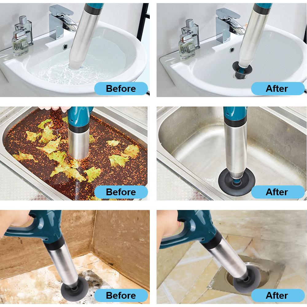 For Bath Toilets Bathroom Kitchen Dredge Clog Remover Dredge Clog Remover Sewer Pipe Unblocker