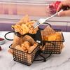 Fries Basket Snack Popcorn Tray Portable Fried Chicken Chips Storage for Home