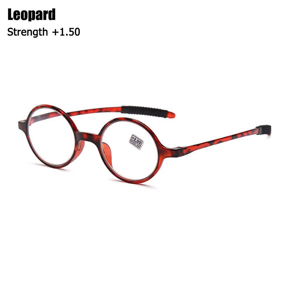 Men Vision Care Round Frame Reading Glasses Presbyopic Eyeglasses Ultralight Far Sight Eyewear
