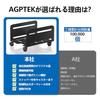 Подставка для ЦП AGPTEK, Тележка на колесиках с боковыми панелями, Передвижная подставка для ЦП для настольных компьютеров, Регулируемая ширина, Грузоподъемность 10 кг, Место для ног, Теплоотвод