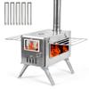 Дровяная печь для кемпинга на открытом воздухе для палаток, складная дровяная горелка с костром для палаток