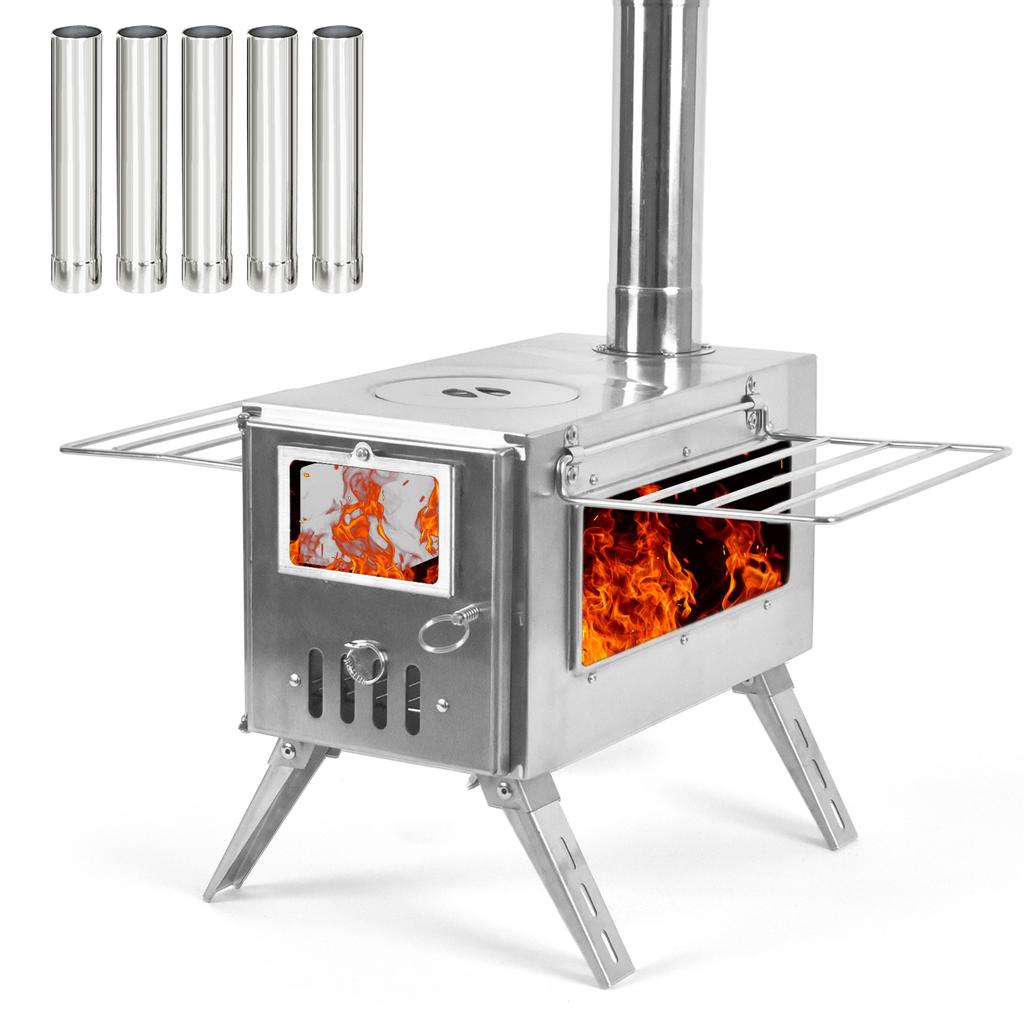 Дровяная печь для кемпинга на открытом воздухе для палаток, складная дровяная печь с камином для палаток, камин на патио