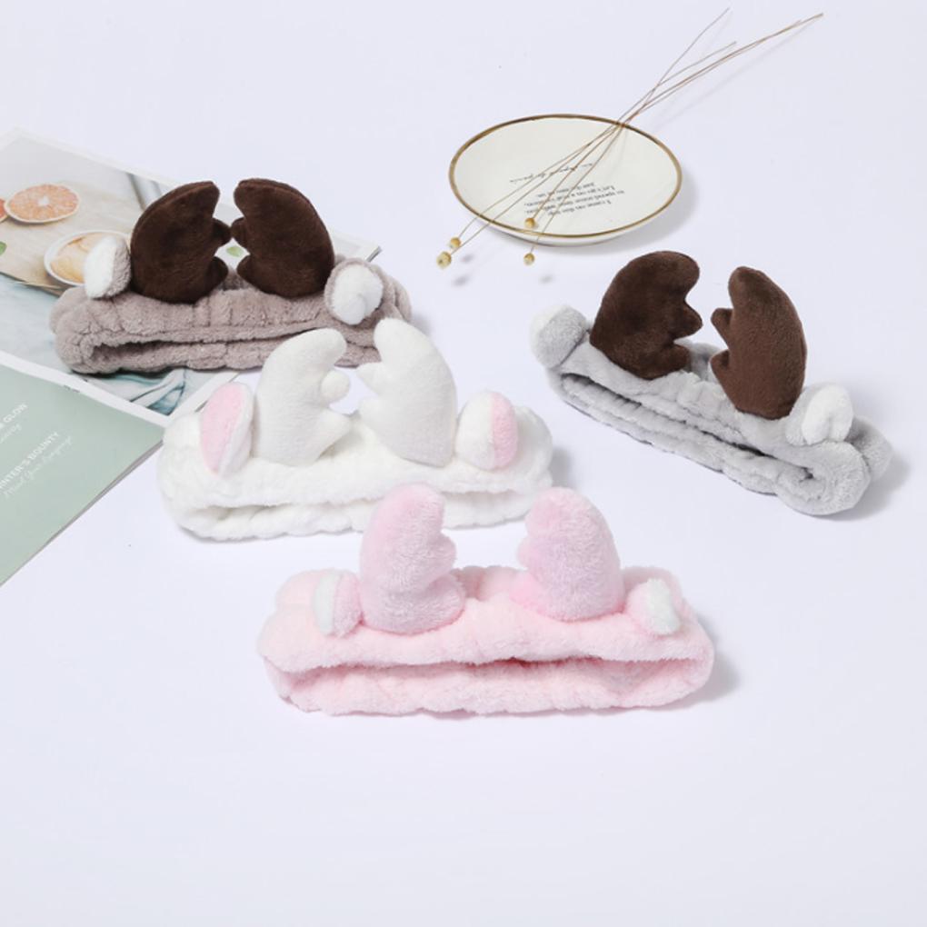 Тканевая Женская Повязка для Макияжа и Волос Милая Модная Портативная Многоразовая Моющаяся Сменная Бытовая Повязка на Голову для Умывания Лица