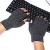 Fashion Cashmere Stretchy Half Finger Gloves Wool  Knitted Typing/Texting Gloves Fingerless Gloves