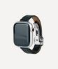 Adeo Premium Тонкий Ремешок для Apple Watch из Кожи Цвет Grizzly Black