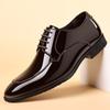 Men Patent Leather Shoes Luxury Pointed Toe Men Oxford Shoes High Quality Business Formal Shoes Designer Men Wedding Party Shoe