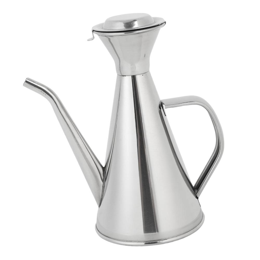 250ml/500ml Oil Dispenser Bottle 304 Stainless Steel Olive Oil Dispenser Oil Storage