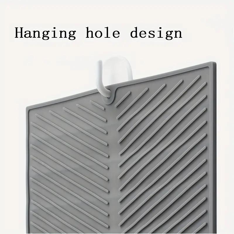 Silicone Draining Mat Dish Drying Mat Folding Draining Pad Kitchen Drainer Mat Heat Resistant Pot Mat