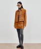 Aendeuloseu Goat Suede Miniskirt (Tinsel Brown)