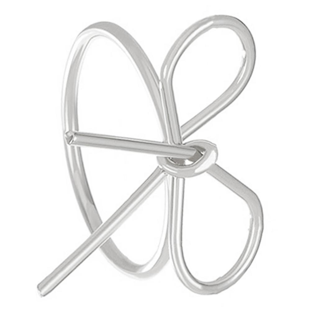 Elegant Bowknot Rings Adjustable Size Rings Bow Finger Rings Decoration Handmade Jewelry Stylish Accessory for Parties