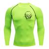 Men Compression Shirt for Workout Quick Dry Eren Yeager Print Top Breathable Sweat Absorbing Fit Fitness T-Shirt Sweat-Resistant