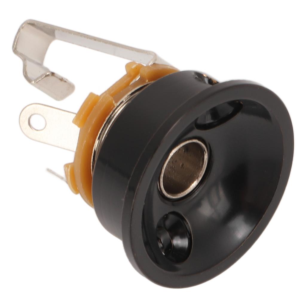 Гитарный стерео выходной разъем утолщенный круглый чашеобразный металлический выходной разъем для электрогитары TL