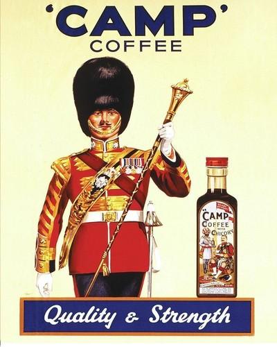Camp Coffee Retro Metal Tin Sign Poster Plaque Garage Wall Decor A