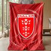 Hull KR Flannel Fleece Blanket Cozy Warm Throw Blanket For Couch Bed Travel All Season Use