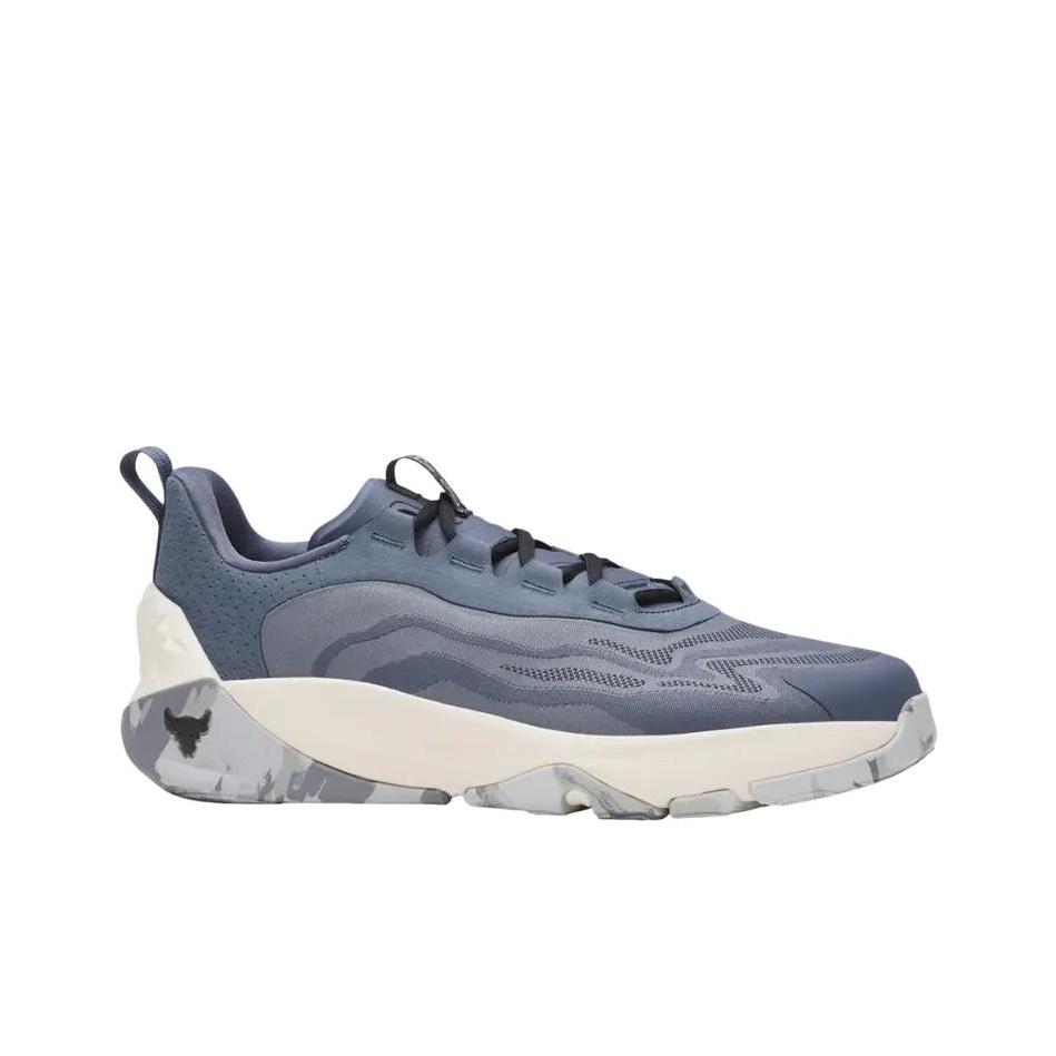 Under Armour Project Rock 8 Модная Удобная Тренировочная Обувь Унисекс Кроссовки Серо-Синие 6000852-044