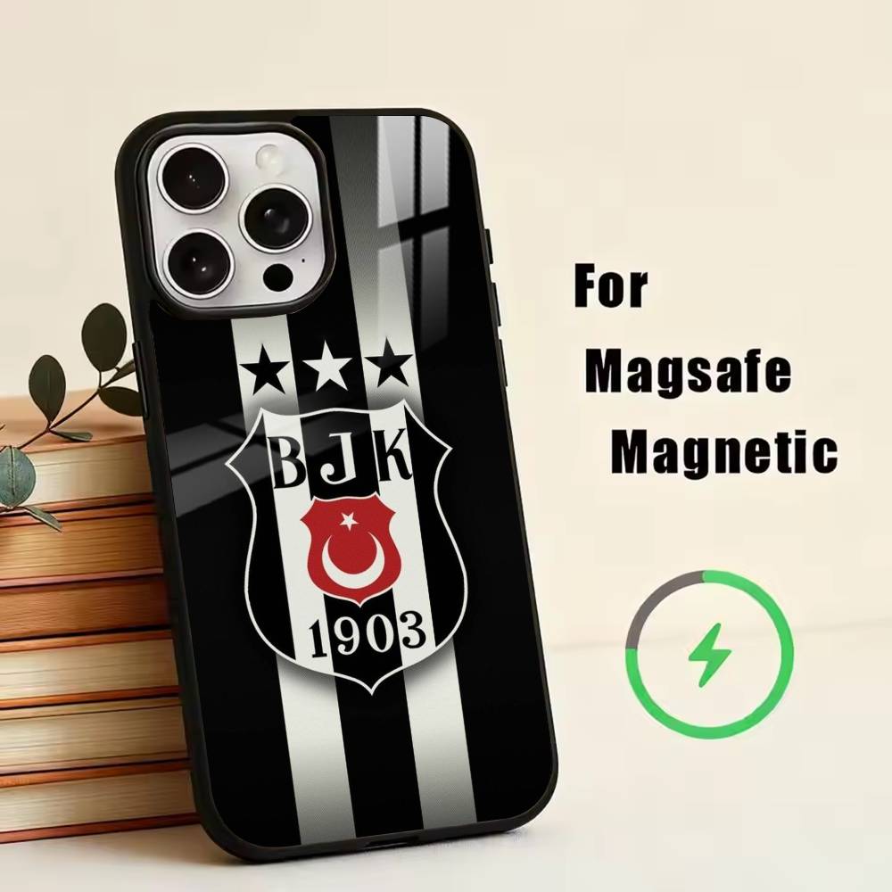 Модный Чехол для Телефона Besiktas BJK-1903 Для iPhone17,16,15,14,13,12,11 Plus,Pro Магнитный Для Magsafe Беспроводной Зарядки