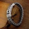 Xiangxu Retro Thai Handmade Men's Wide Woven Bracelet Hip Hop Cuban Style