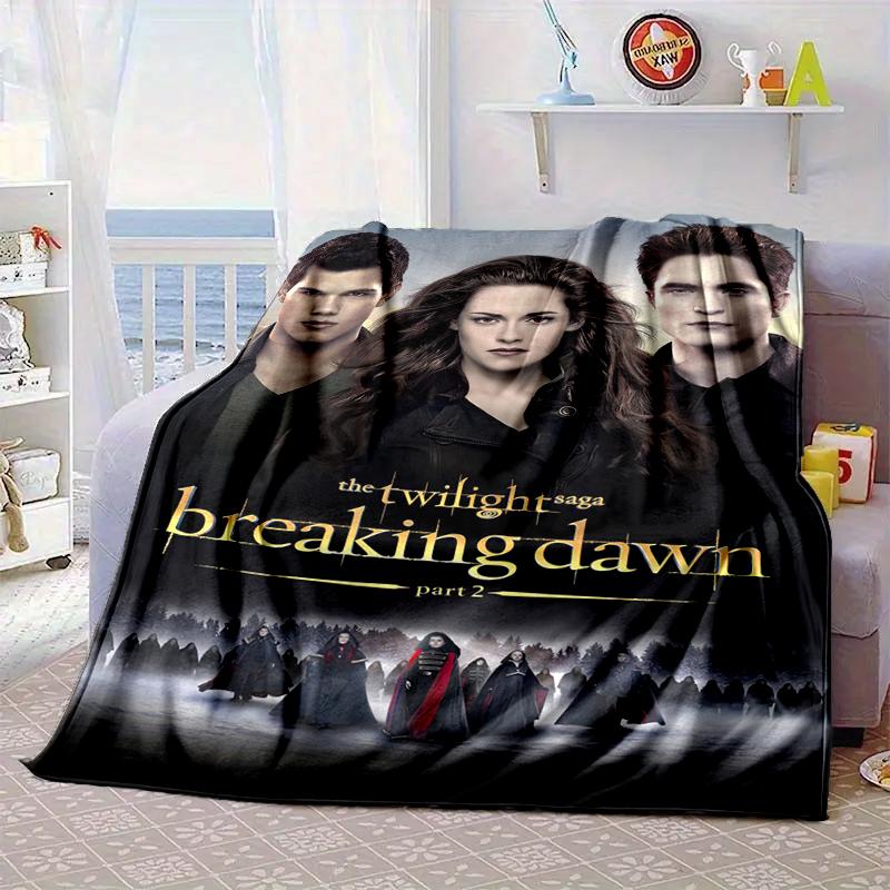 Eclipse Twilight vampire Blanket Flannel Blanket for bed, sofa, Camping, Hiking, Picnic Essentials, gift for family Fan gifts