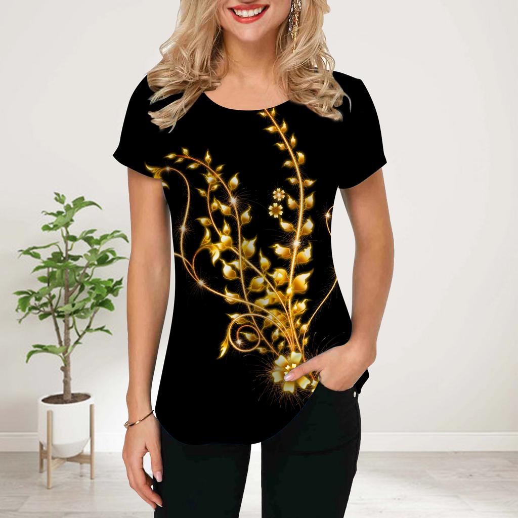 Женская летняя футболка с синим принтом в виде дельфина, футболки с коротким рукавом, повседневные топы с принтом