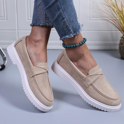 Мода 2025 Женские лоферы слипоны Ретро Повседневные туфли на плоской подошве Удобные мокасины на один шаг Большой размер Легкие дышащие туфли для ходьбы