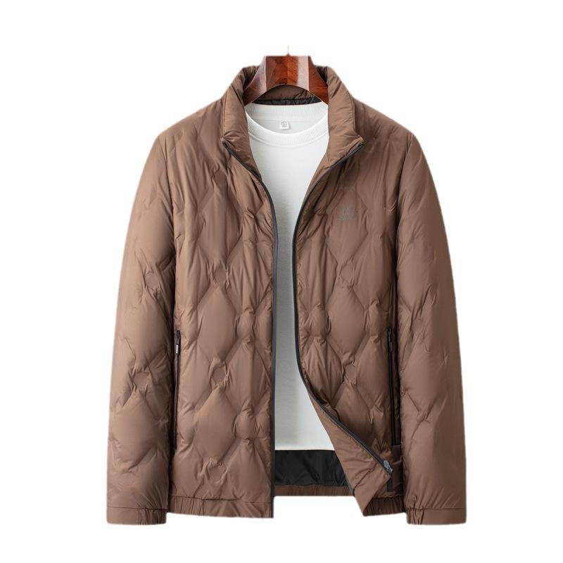 Зимняя новая мужская короткая пуховая куртка с воротником-стойкой, мужская теплая, морозостойкая и водонепроницаемая пуховая куртка