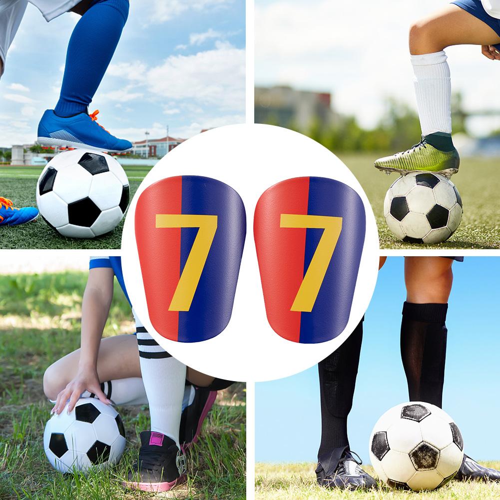 1 Pair Mini Soccer Shin Guards Shock Absorbing Soccer Miniature Shin Guards Lightweight Extra Small Shin Guards for Men Women 1