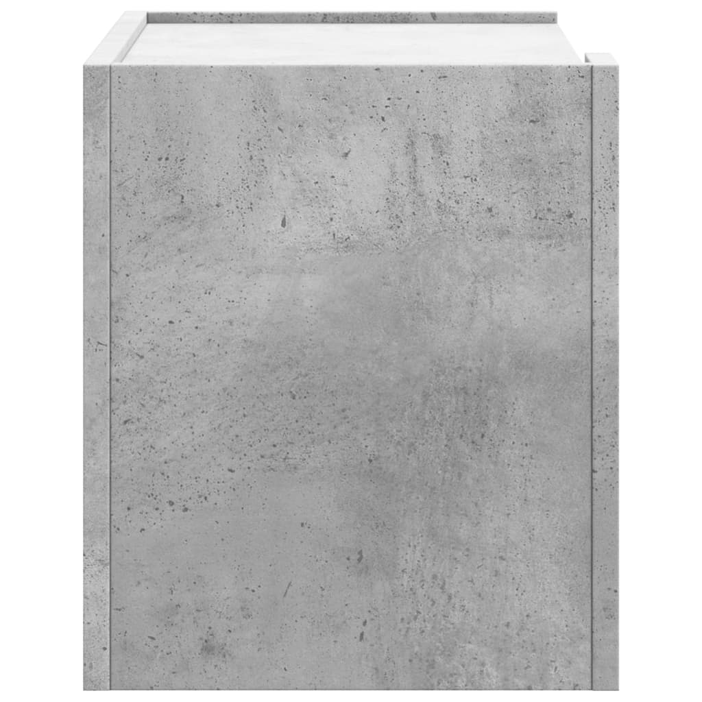 Vidaxl Wisząca Szafka Nocna, Szarość Betonu, 45X30X35 Cm
