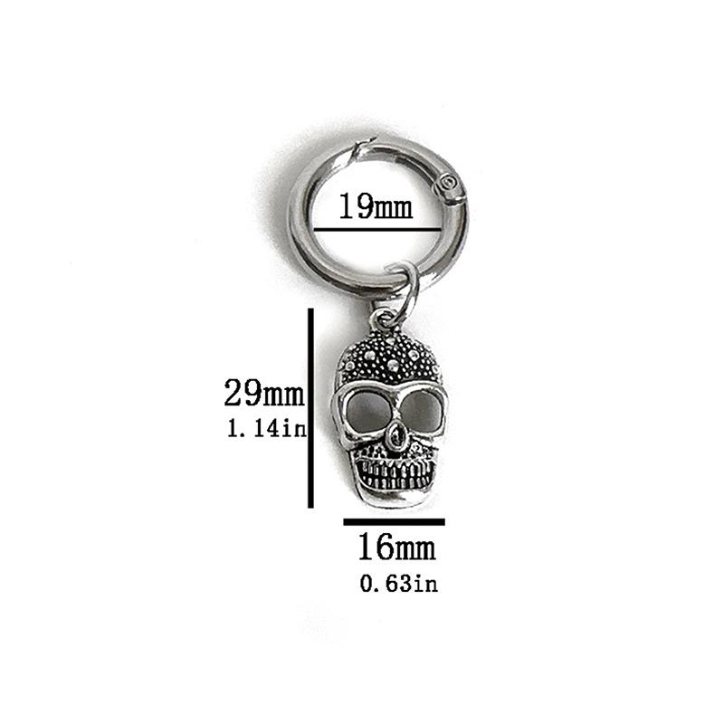 1 шт. съемные металлические пряжки для ботинок Martin в стиле панк-череп, украшения для ботинок Martin, аксессуары для обуви Y2K, ювелирные изделия для вечеринок
