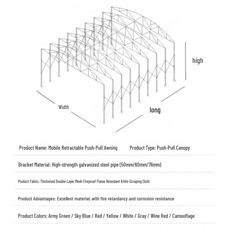 Jixiong Ret retractable Outdoor Canopy