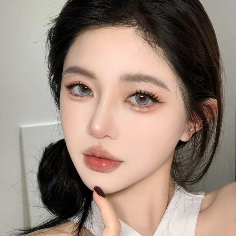 Цветные контактные линзы Mill Creek 14,2 мм с яркими оттенками Стиль Натуральные Ежедневные контакты для использования в течение 12 месяцев Коричневый Синий Фиолетовый WT:40%