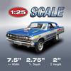 Пластиковая модель AMT 1965 Chevy Chevelle AWB Time Machine AMT1302 1/24
