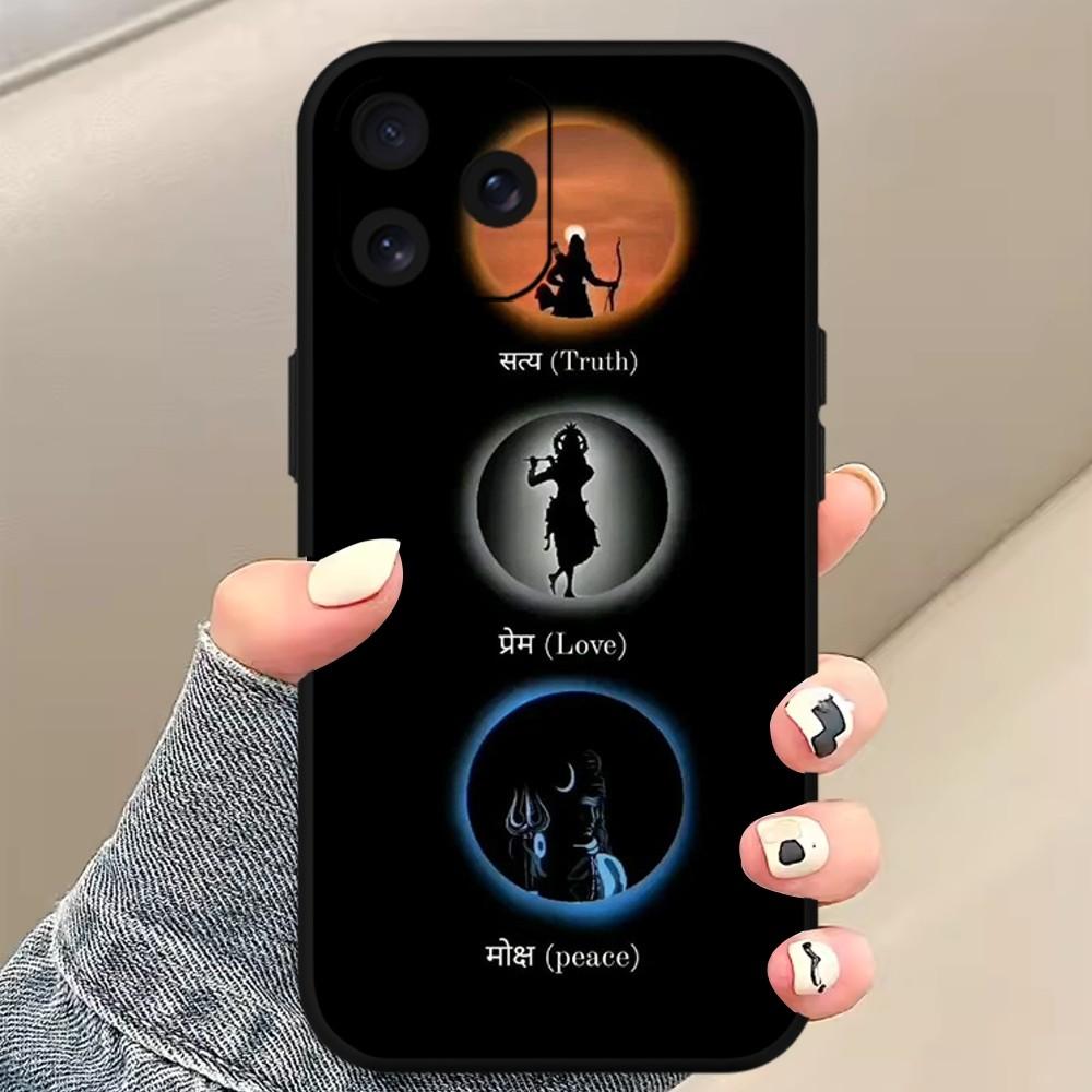 Чехол для телефона «Господь Шива, индуистский Бог, Будда» для iPhone Mini 11 12 13 14 15 Pro XS Max X Plus SE XR, черный мягкий корпус