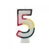 Glitter Double Sided 5th Birthday Candle