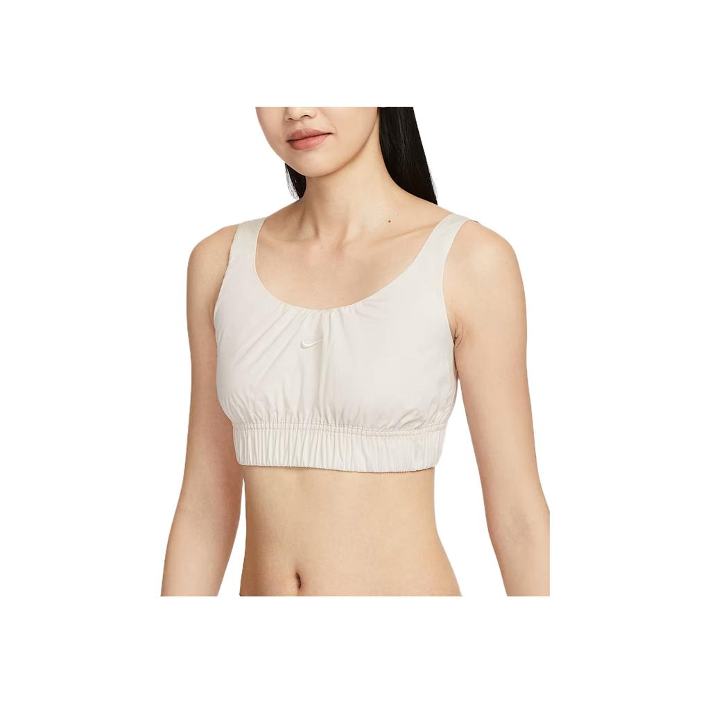 Nike Спортивная одежда Chill Poplin Удобная Модная Мягкая Универсальная Однотонная Спортивный жилет Женские топы Белый HM6974-104