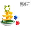 Marble Run Frog Track Toy Kids Cartoon Frog Rolling Ball Tumbler Hand-eye Coordination Toddlers Boys Girls Rolling Bead Frog Track Educational Toy