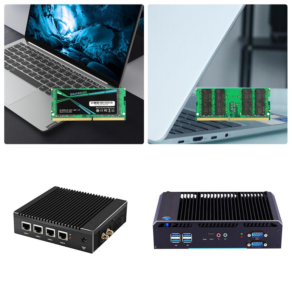 Sharevdi DDR4 PC4 19200S CL19 SODIMM 260 Pin SODIMM Ноутбук Мини Компьютер RAM Модуль хранения данных Легкое обновление 16 ГБ × 1-2666 1,2 В Non-ECC (DDR4-16 ГБ)
