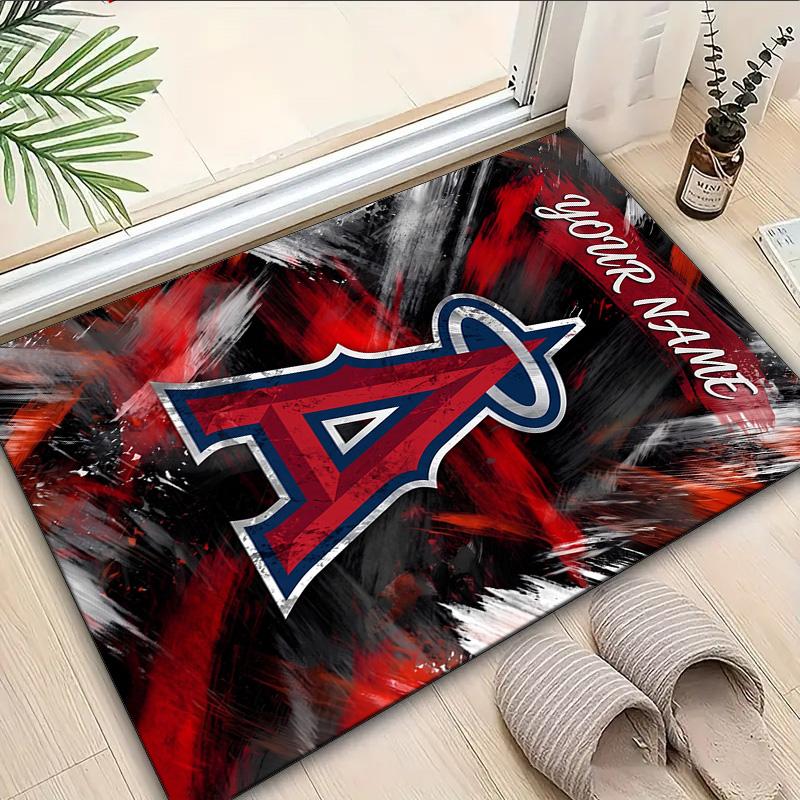 Custom Name Rug Angeles Angels Logo Area Rug Suitable for Indoor And Outdoor,Carpets for Homes, Offices,Living Rooms,Home Decor,Christmas Gift