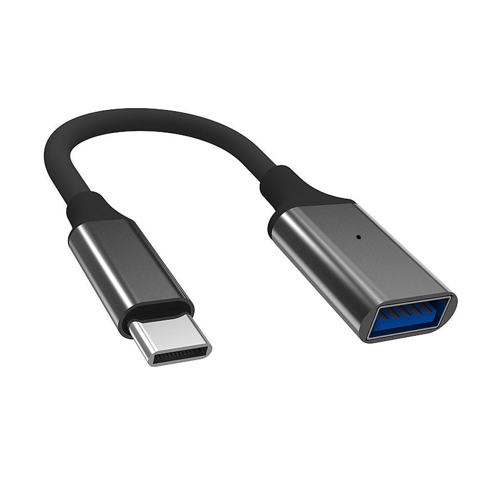Кабель-адаптер USB-C на USB 3.0 Female для телефонов, планшетов, ноутбуков, клавиатур, мышей и OTG-устройств.