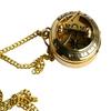 5.08 Cm Brass Sundial Compass Pendant with Chain Navigation Jewelry Gift Steampunk Maritime Necklace for Explorer Collector Gift