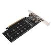 PCIE X16 To M.2 M KEY Expansion Card NVMEx4 SSD 2U Server RAID Array Expansion Card with LED